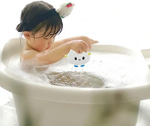 Wewinytq צעצוע אמבטיה ענן צף מיועד לתינוק פעוטות, [חומרי בטיחות] צעצוע אמבטיה מרסס מים מצחיק עם קליפה רכה,